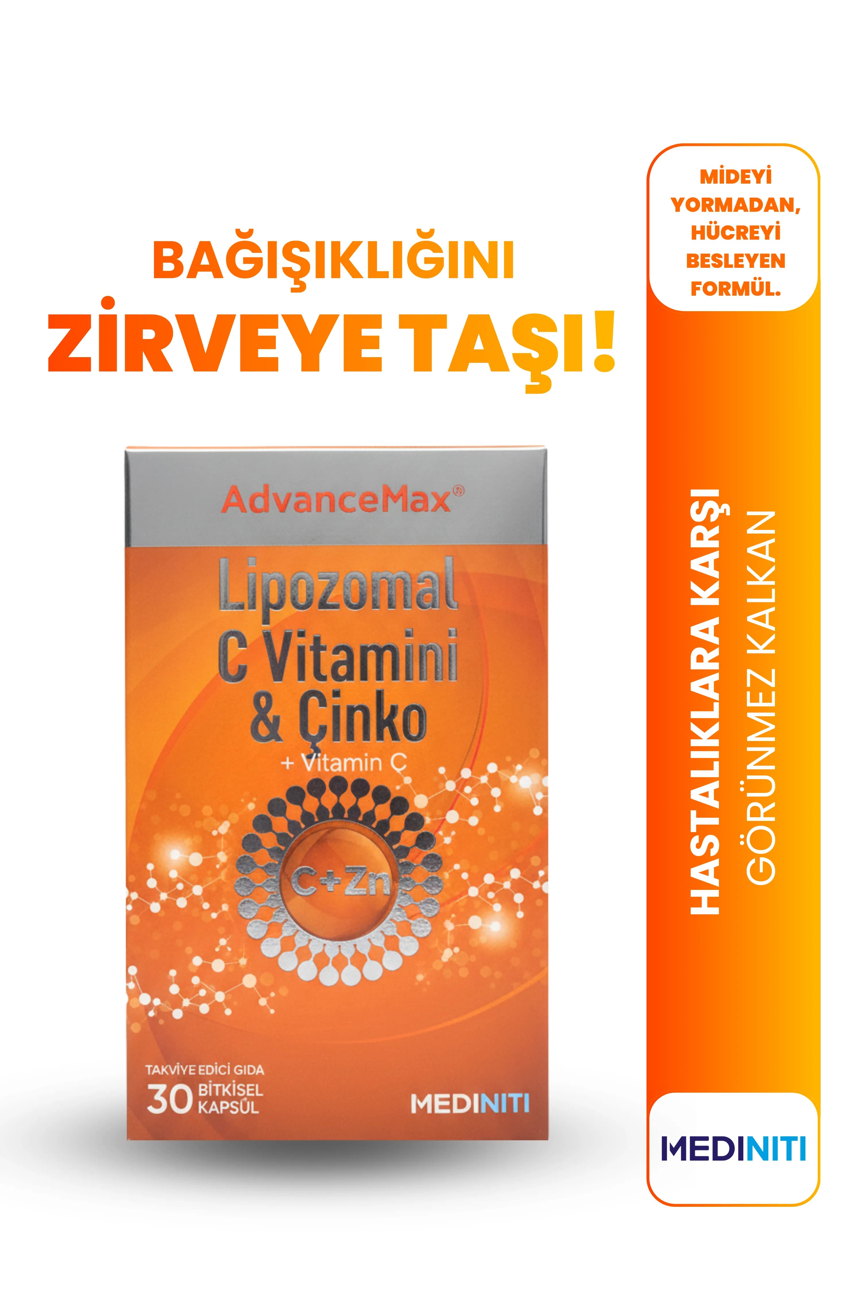 AdvanceMax Lipozomal C+Çinko Kapsül