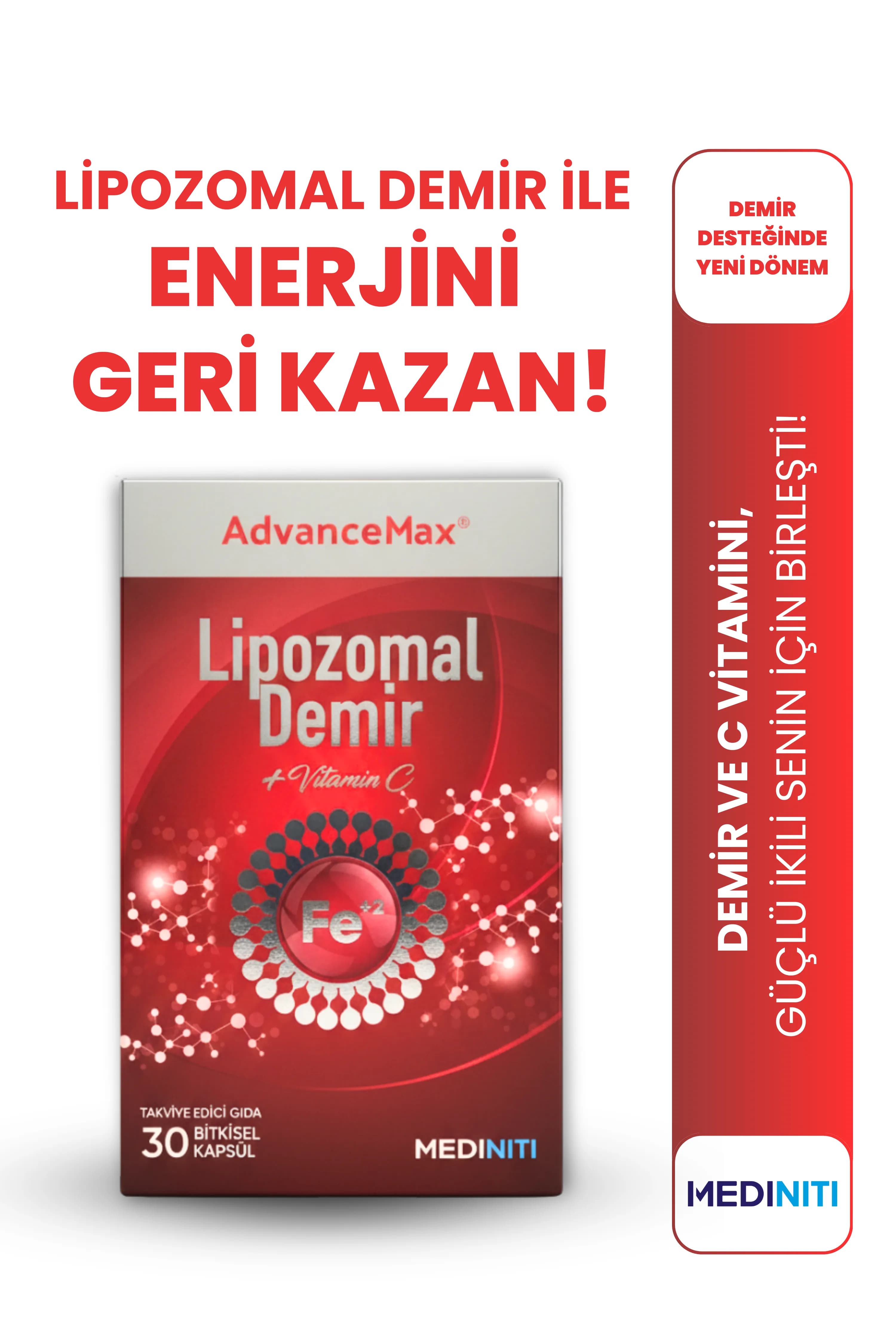 AdvanceMax Lipozomal Demir Kapsül