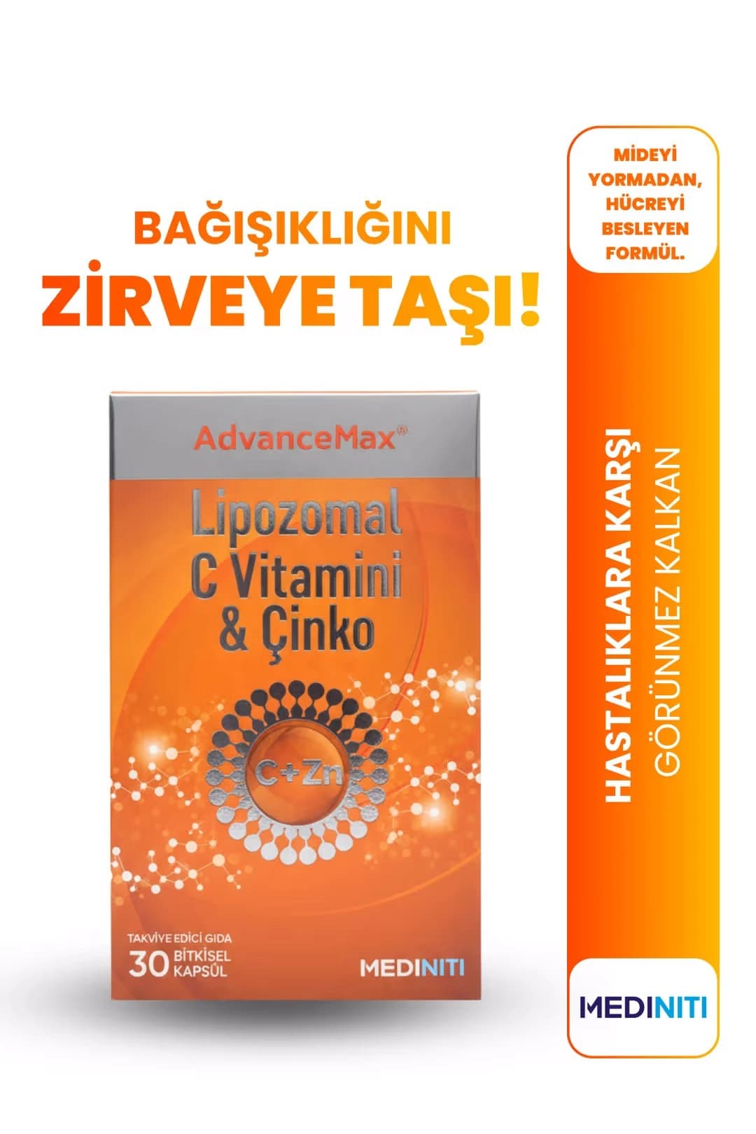 AdvanceMax Lipozomal C+Çinko Kapsül