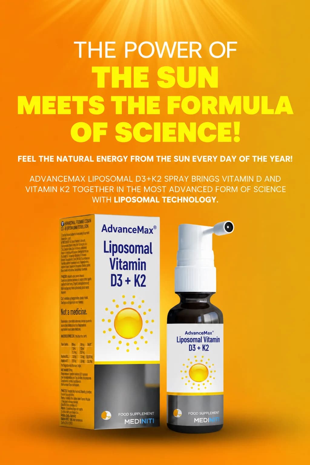AdvanceMax Liposomal D3+K2 Spray — 2