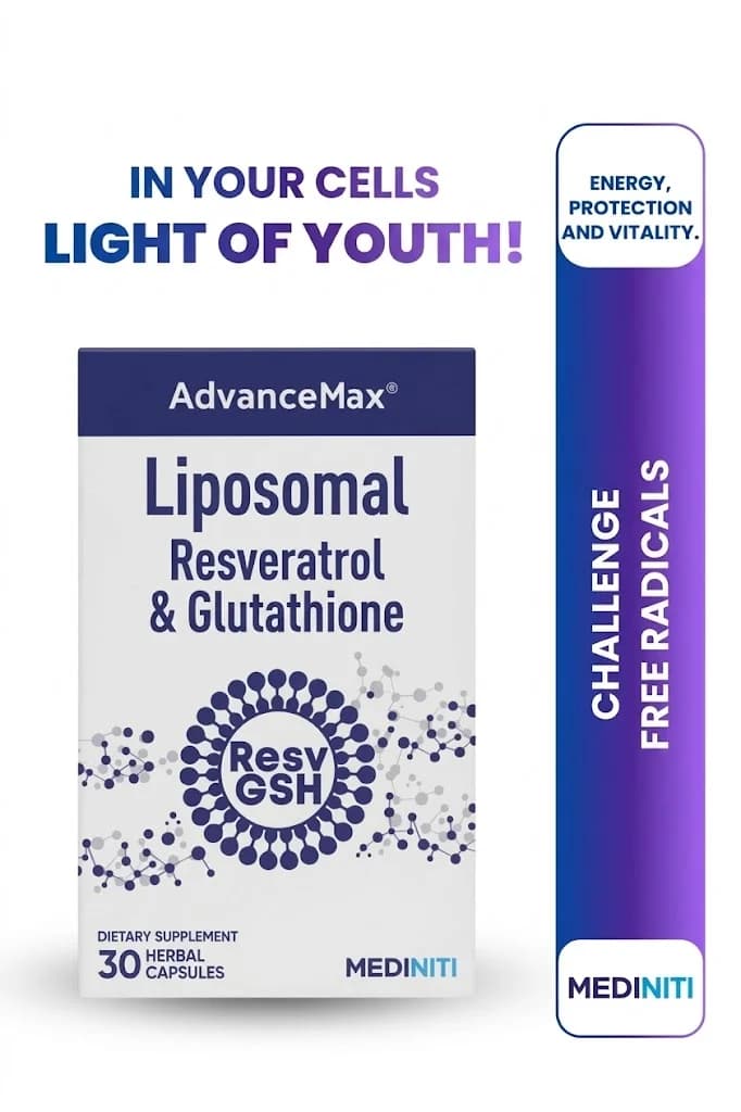 AdvanceMax Liposomal Resveratrol & Glutathione