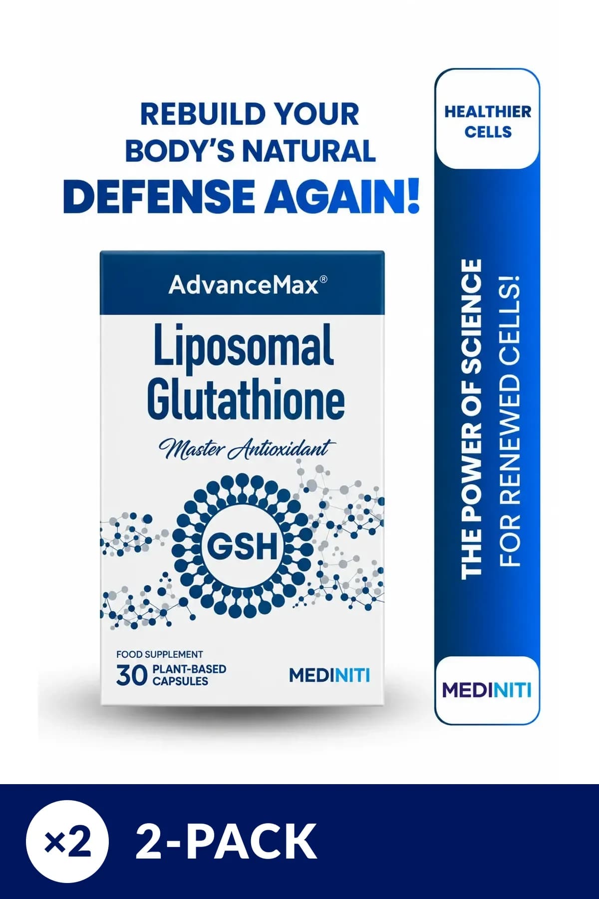 AdvanceMax Liposomal Glutathione Capsule 2-Pack