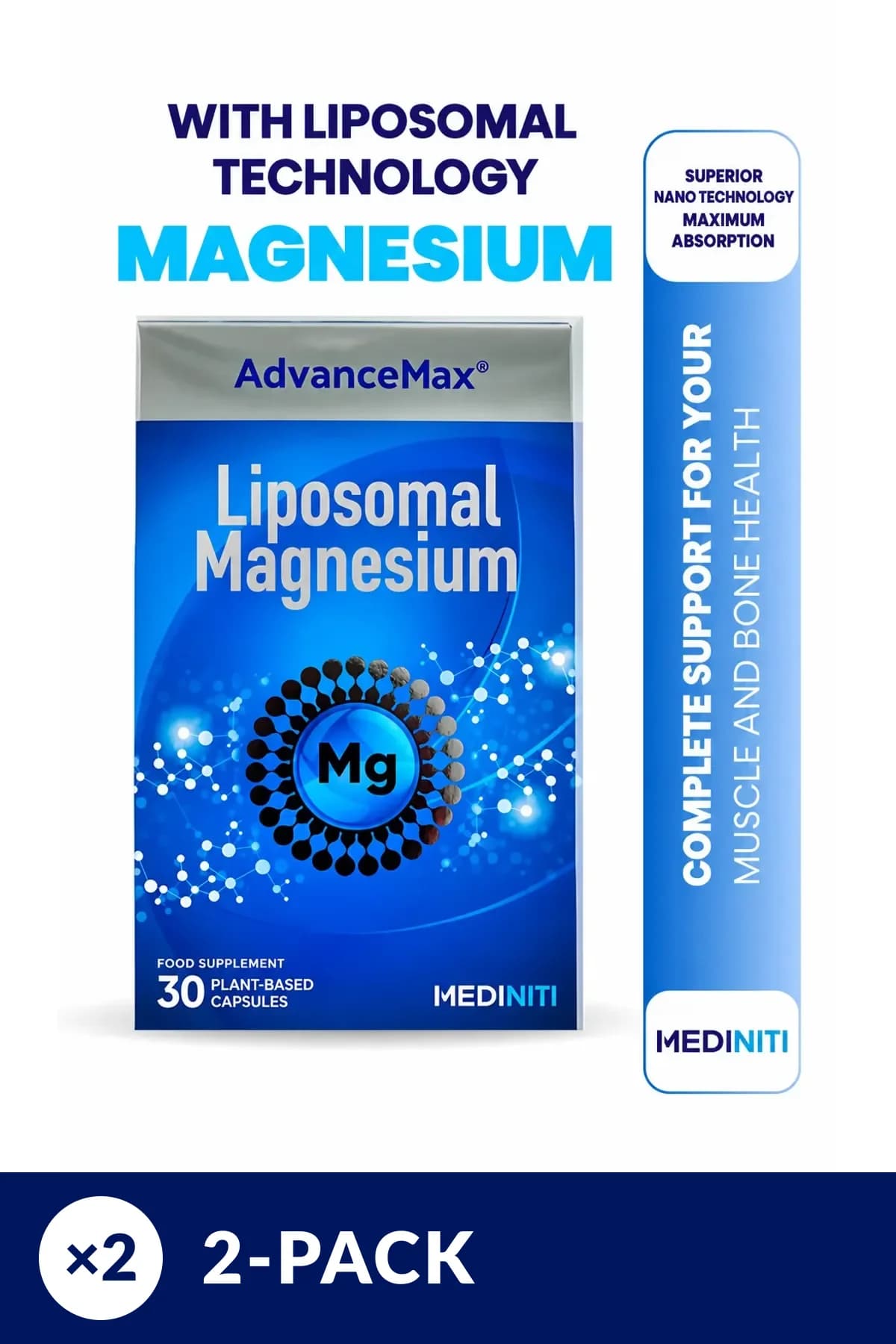 AdvanceMax Liposomal Magnesium Capsule 2-Pack